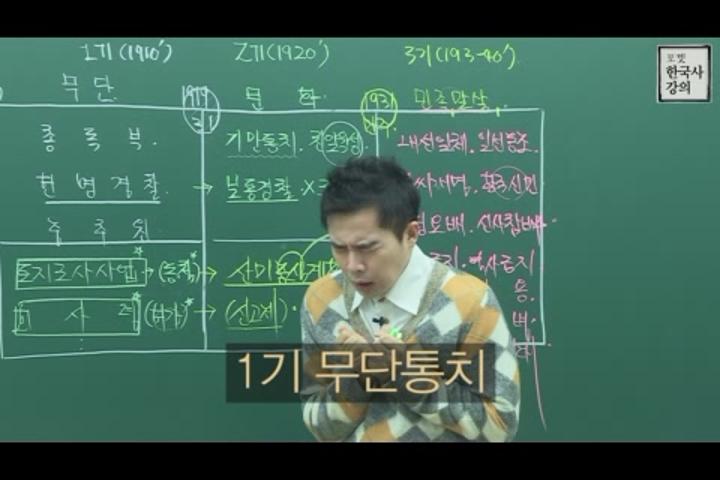 포켓 한국사 강의_32강 일제의 식민 정책 비디오 썸네일 이미지