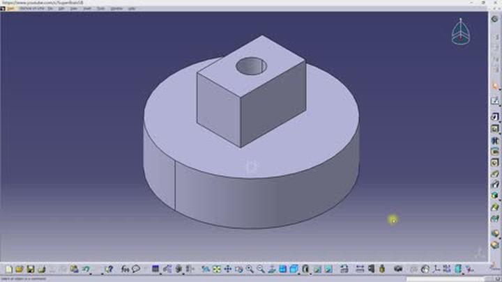 CATIA 기초.11강_View Toolbar Fit All In, Normal View 비디오 썸네일 이미지