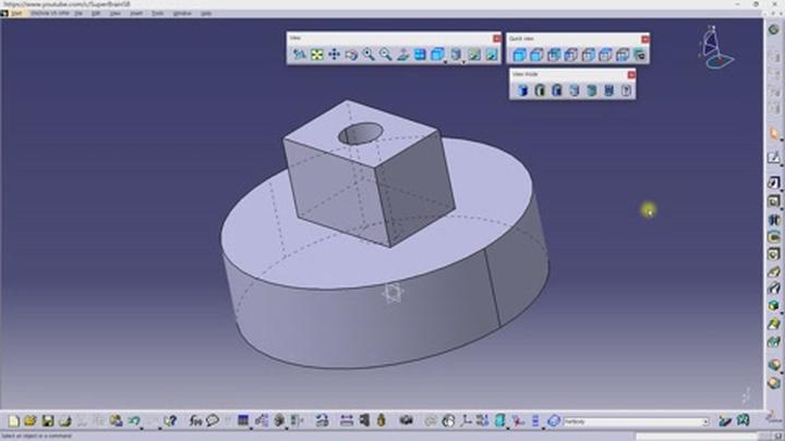 CATIA 기초.13강_View Toolbar View Mode 비디오 썸네일 이미지