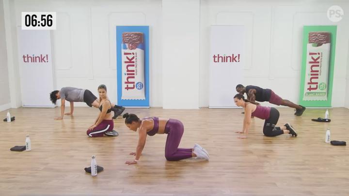 타바타 운동_40-Minute Cardio & Sculpt High-Intensity Workout With The Hollywood Trainer Jeanette Jenkins 비디오 썸네일 이미지