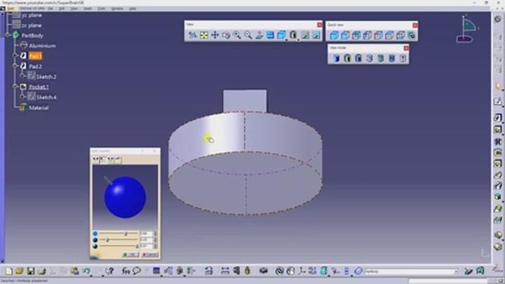 CATIA 기초.16강_View Lighting Depth Effect 비디오 썸네일 이미지
