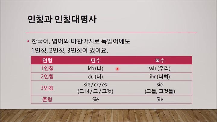 독일어 혼자공부하기_동사의 인칭변화 비디오 썸네일 이미지