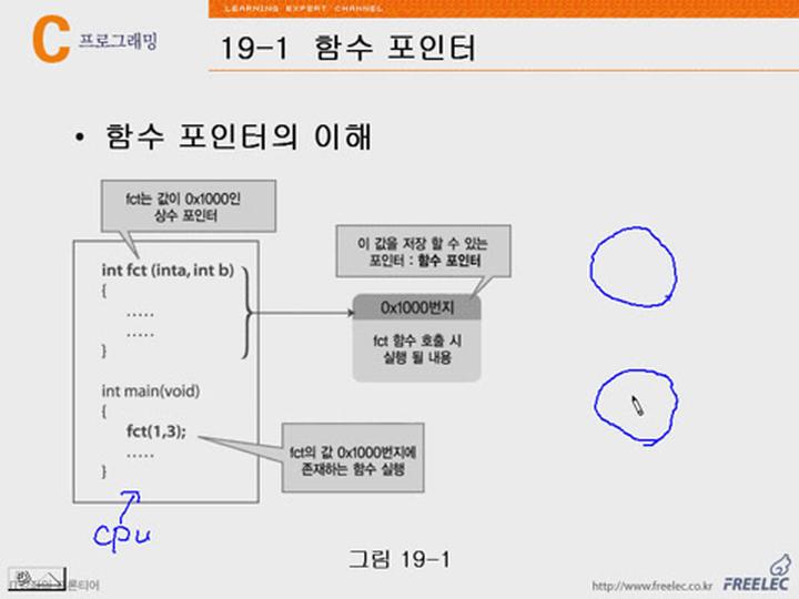 C언어 강좌 제19장 함수포인터와void포인터1.함수포인터 비디오 썸네일 이미지