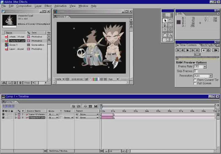 AfterEffects 03. 기본 애니메이션 만들기 비디오 썸네일 이미지
