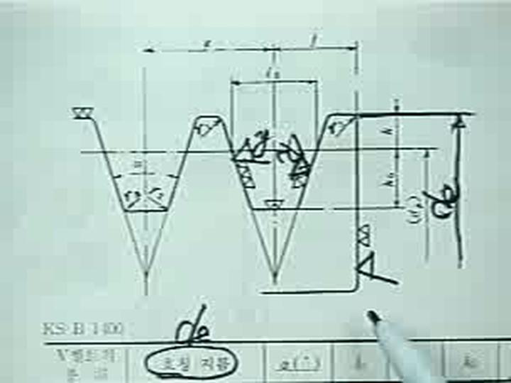 기계설계 실기(CAD).26_품번3 V벨트풀리(오일실) 비디오 썸네일 이미지