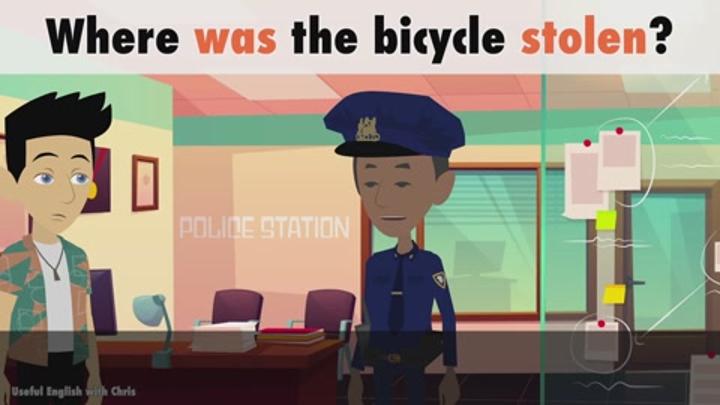 Learn English - At the Police Station - Basic English Dialogue with Subtitles 비디오 썸네일 이미지