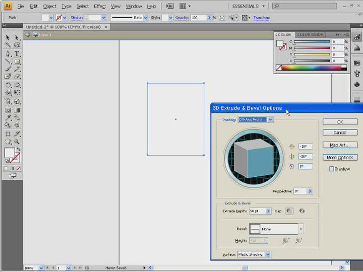 일러스트 강좌 CS4.03_고급_3차원_물체만들기 비디오 썸네일 이미지