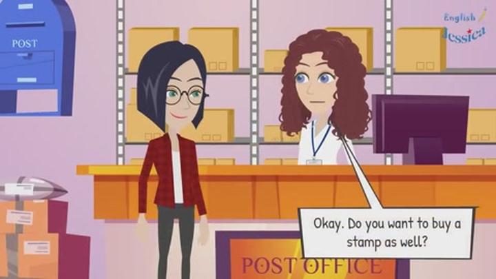 [English Jessica] 상황별 영어듣기_At the Post Office 비디오 썸네일 이미지