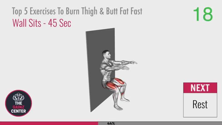 전신운동.60_Exercises To Burn Thigh and Butt Fat Fast 비디오 썸네일 이미지