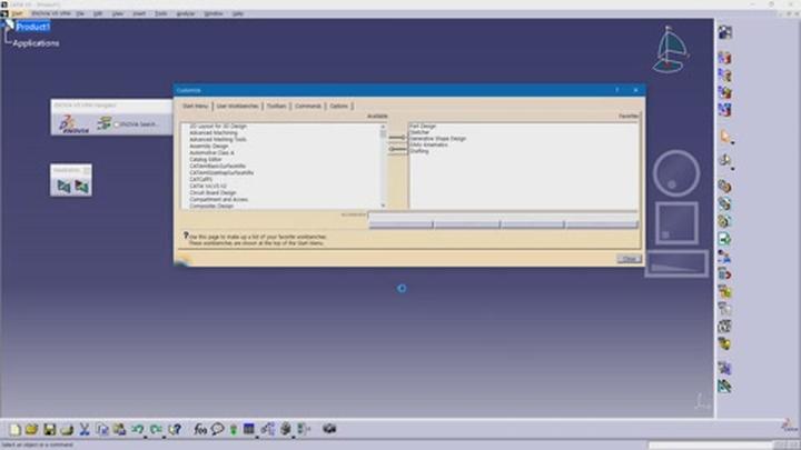 CATIA 기초.23강_CATIA Shortcut(Accelerator) Setting 카티아 단축키 설정 비디오 썸네일 이미지