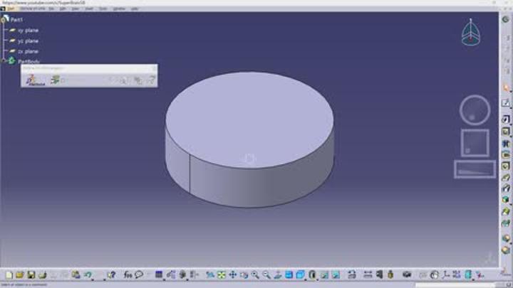 CATIA 기초.10강_Spec Tree on off 비디오 썸네일 이미지