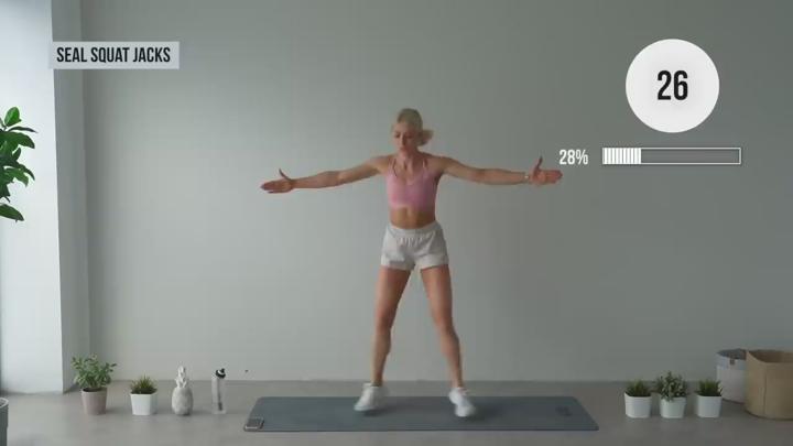 전신운동.45_30 MIN KILLER HIIT ALL STANDING, ABS Workout, No Equipment, 비디오 썸네일 이미지
