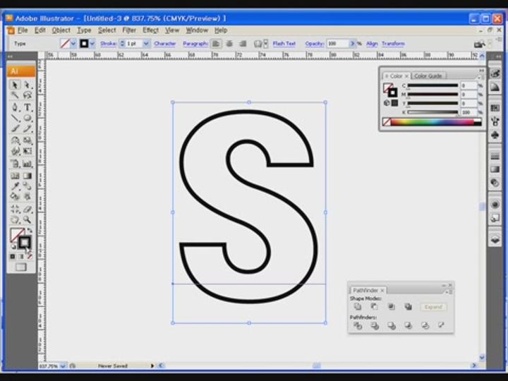 일러스트 강좌 CS3.16_블랜드_활용한_ 네온문자_만들기 1 비디오 썸네일 이미지