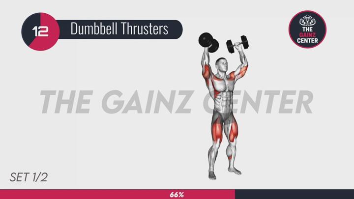 전신운동.36_Full Body Workout With Dumbbells At Home For Beginners (Best Compound Exercises With Dumbbells) 비디오 썸네일 이미지