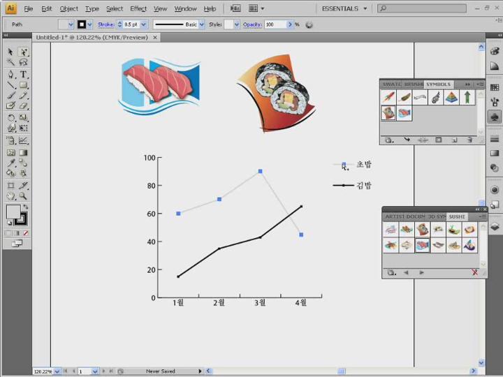 일러스트 강좌 CS4.06_고급_그래프_만들기_2 비디오 썸네일 이미지