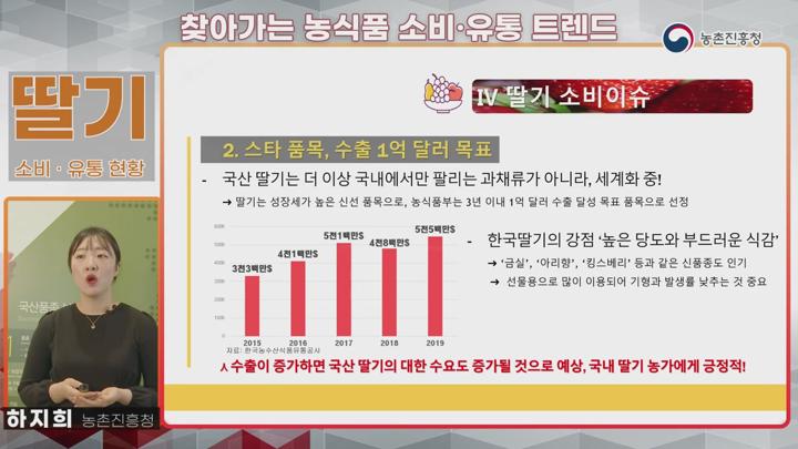 찾아가는 농식품 소비유통 트렌드_딸기 비디오 썸네일 이미지