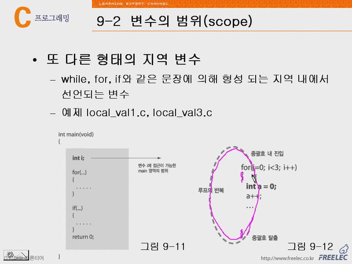 C언어 강좌 제09장 C언어의핵심!함수4.또다른형태의지역변수 비디오 썸네일 이미지