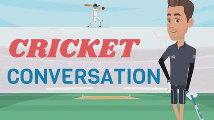 English Conversation Practice, Talking About Cricket 영어해설 비디오 썸네일 이미지