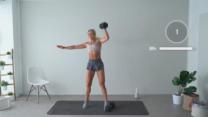 전신운동.12_30 MIN GROW STRONGER HIIT Workout - With Weights, Full Body, No Repeat 비디오 썸네일 이미지