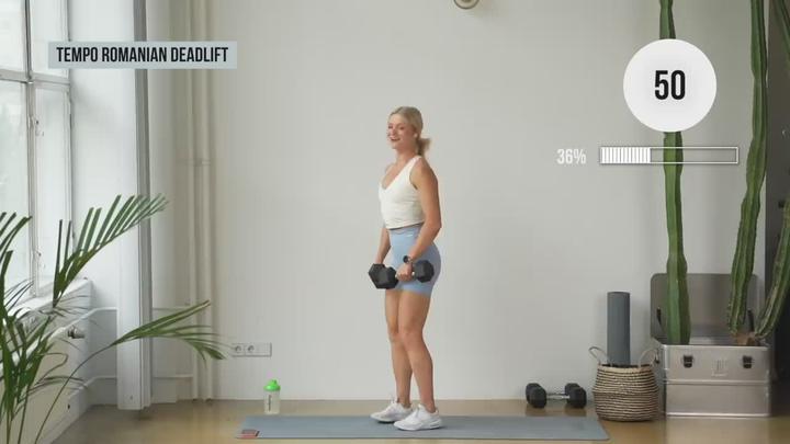Lower Body Workout with Dumbbells 2 비디오 썸네일 이미지