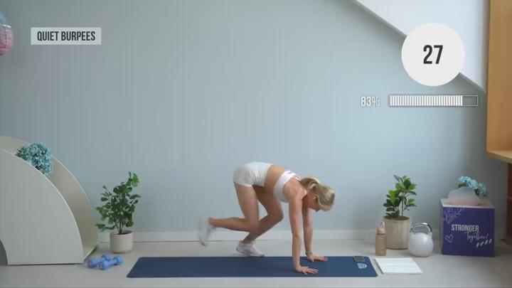 전신운동.28_40 MIN ADVANCED Full Body HIIT Cardio. Strength No Equipment Home Workout 비디오 썸네일 이미지