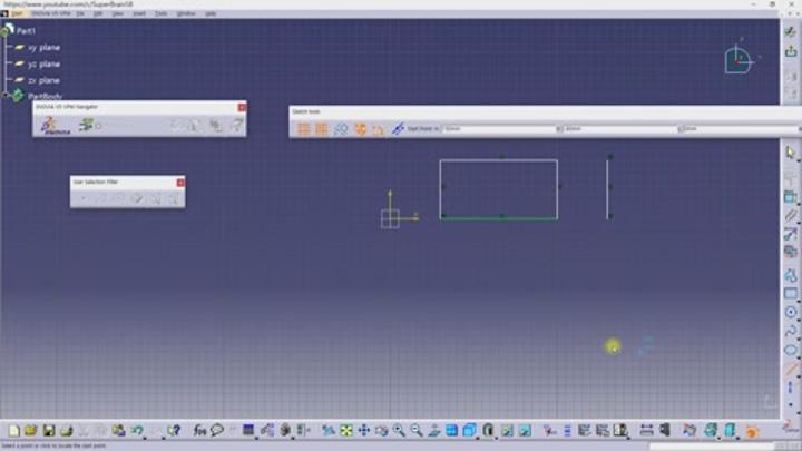CATIA 기초.19강_Temporary Constraints Off 비디오 썸네일 이미지